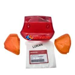 Bộ chụp lái, võ xi nhan, đèn hậu Stop xe DREAM Lùn đời 99 zin Honda