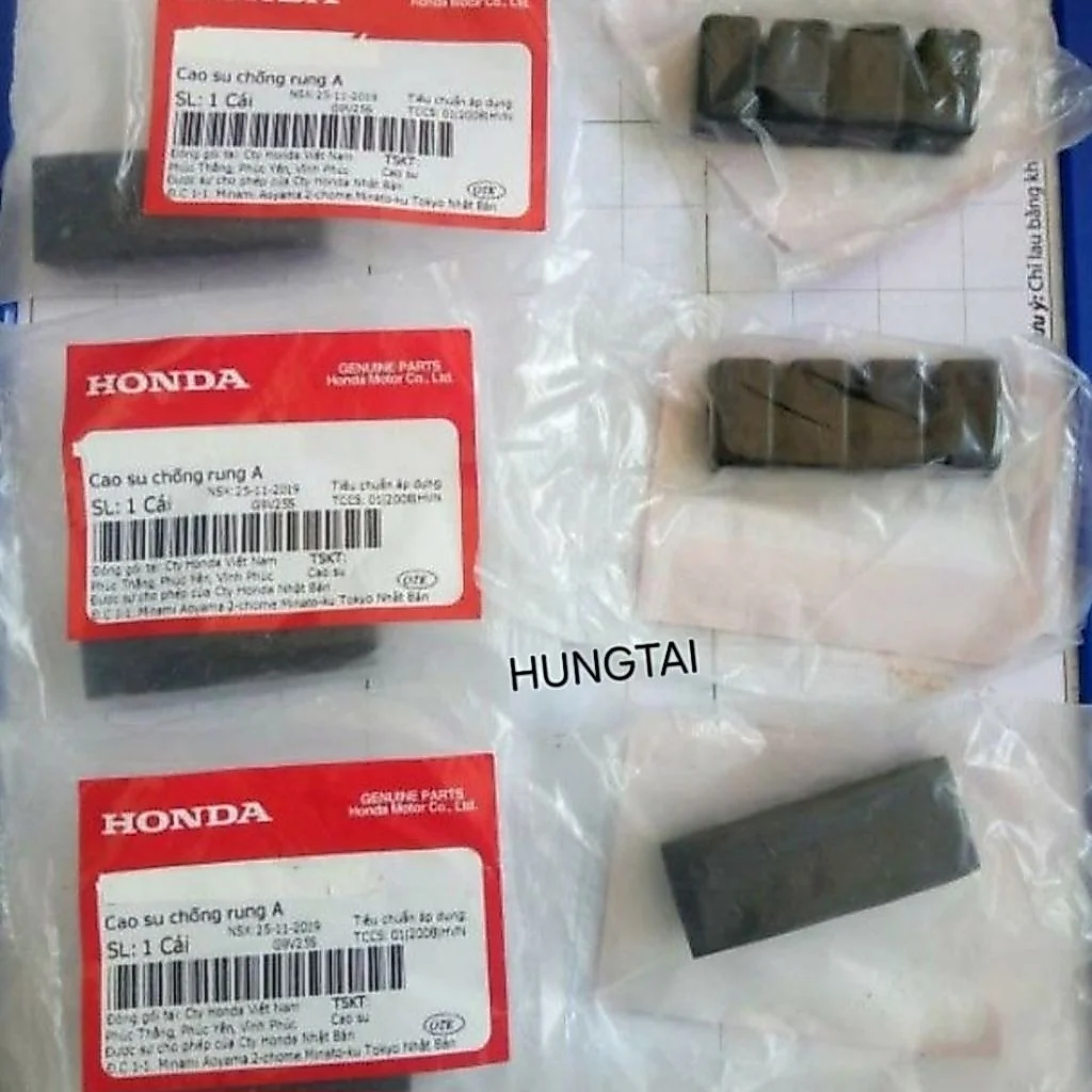 Bộ 4 cao su chống rung lòng xi lanh xe DREAM, WAVE, FUTURE... zin Honda 12196-KFM-900, 12195-KFL-850 - Ảnh 2