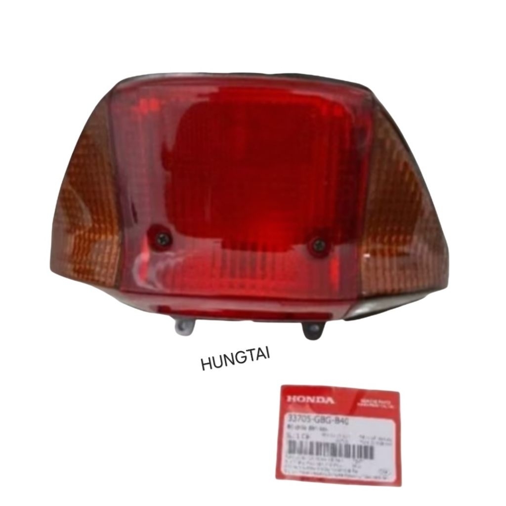 Cụm đuôi đèn hậu, lái Stop xe DREAM Thái, Super đời đầu zin Honda 33705-GBG-B40