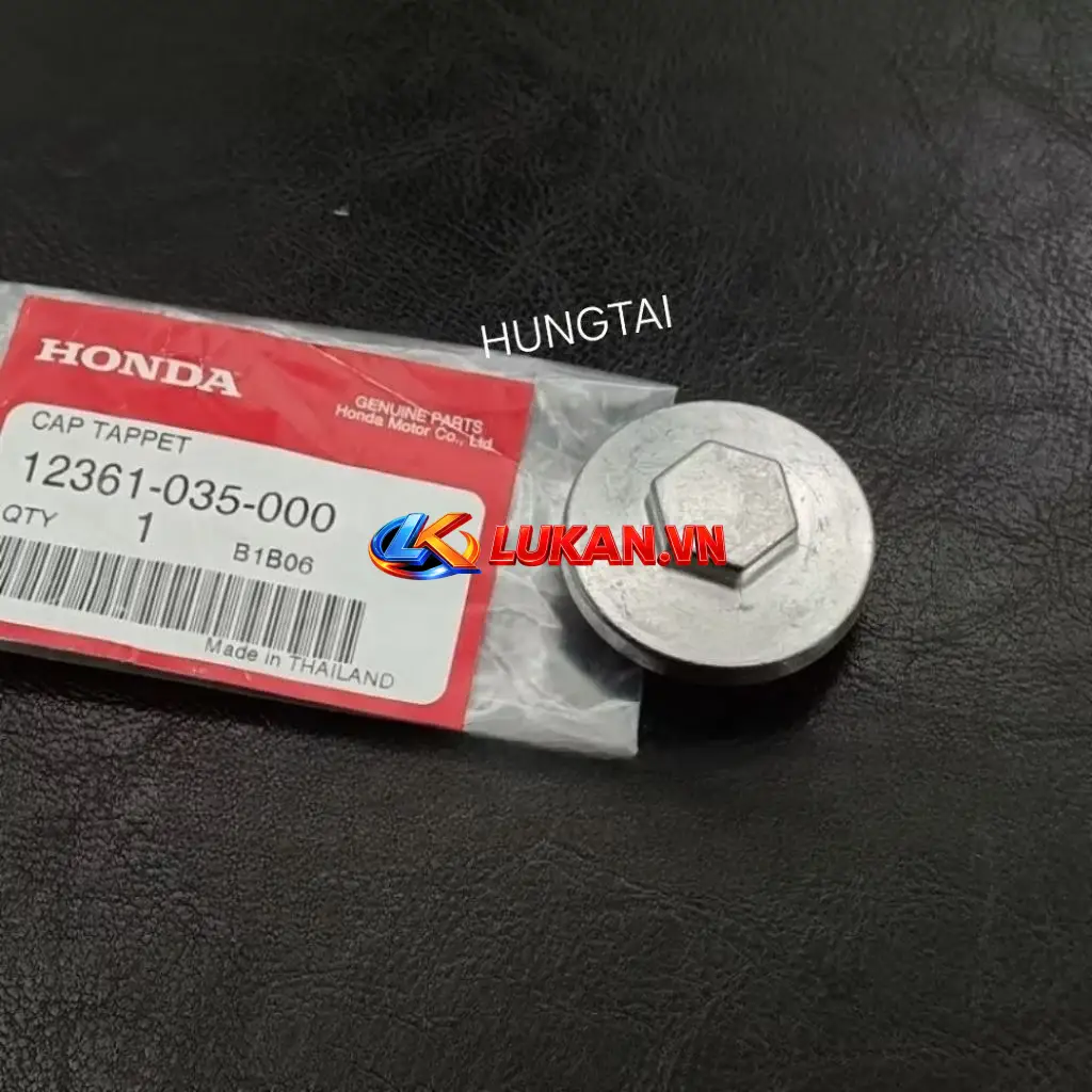 Ốc nắp xupap đầu bò quylat xe DREAM, WAVE, FUTURE... zin Honda Thái 12361-035-000