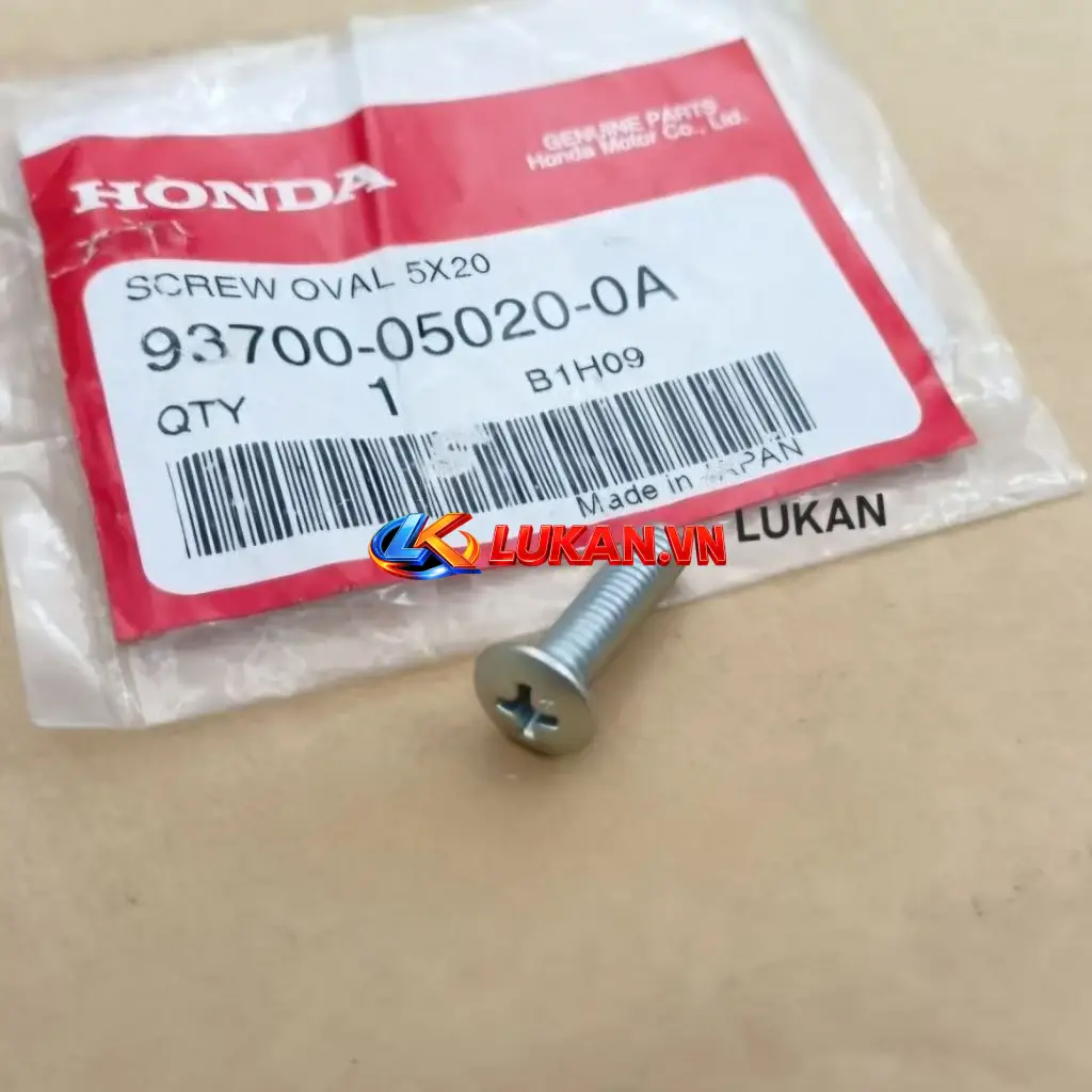 Ốc, vít bắt dây công tơ mét, đồng hồ DREAM, WAVE, FUTURE... zin 5x20 93700-05020-0A, 93700-050-200A