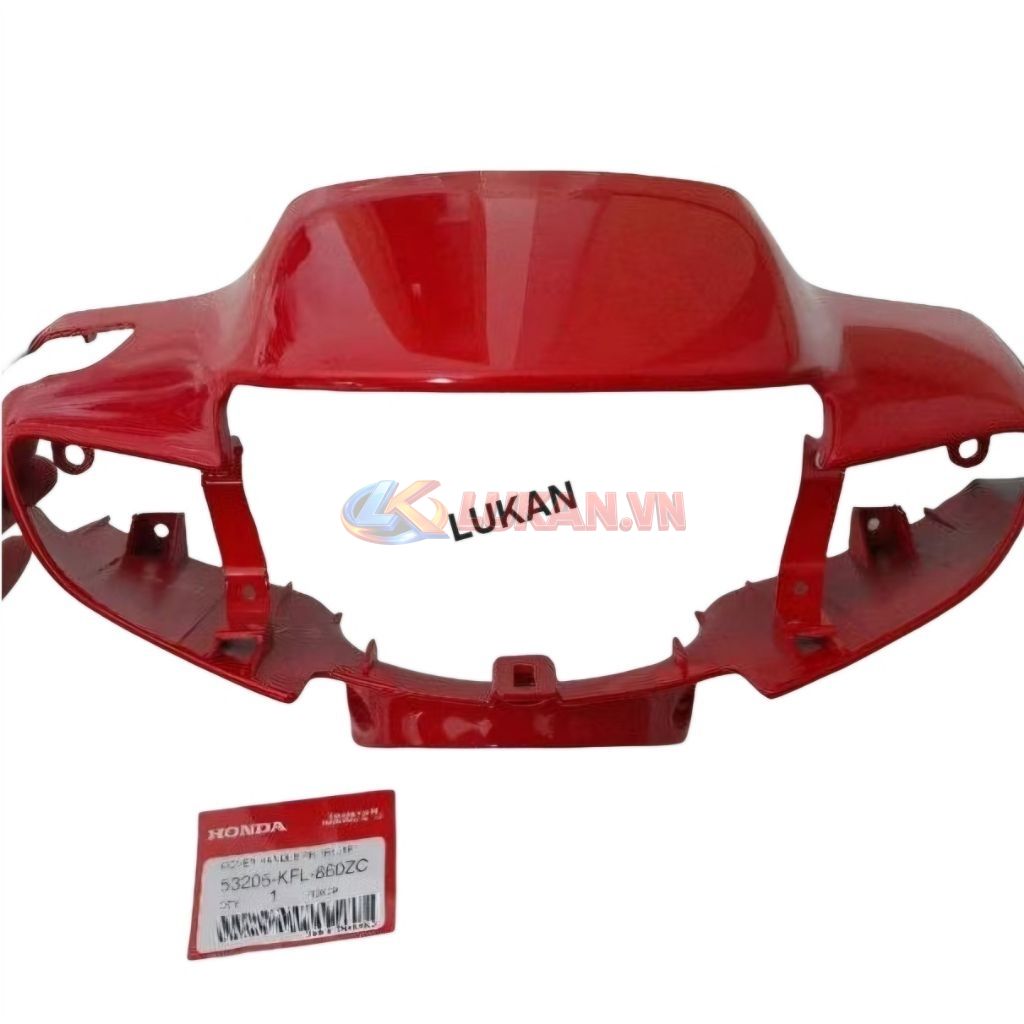 Nhựa ốp vỏ đầu đèn trước xe WAVE Thái màu Đỏ zin chính hãng 53205-KFL-850ZD - Ảnh 6