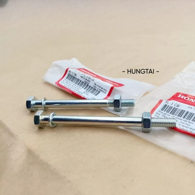 Cặp ốc, cốt treo máy, động cơ WAVE ALPHA, RS, S100, RSX.... zin bu lông 8x100 95301-081-1008 - Ảnh 3