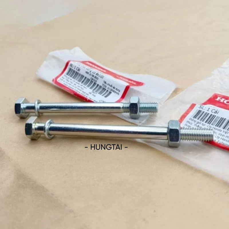 Cặp ốc, cốt treo máy, động cơ WAVE ALPHA, RS, S100, RSX.... zin bu lông 8x100 95301-081-1008 - Ảnh 4