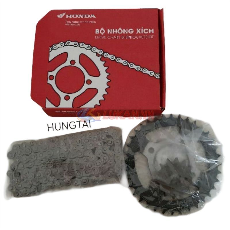 Bộ nhông sên dĩa, xích tải xe FUTURE 1 đời đầu zin Honda H0640-KFL-890 - Ảnh 4