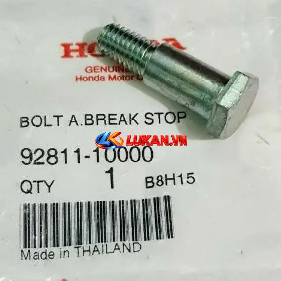 Ốc, bu lông giữ má phanh đùm sau DREAM, WAVE, FUTURE.... zin Honda 92811-10000