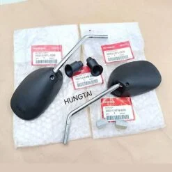 Cặp kính, gương chiếu hậu xe WAVE Thái chân xi trắng zin Honda 88210-KFL-D20, 88220-KFL-D20