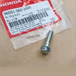 Ốc, bu lông nắp cánh bướm quylat DREAM ,WAVE, FUTURE....  zin 6x25 96001-060-2500