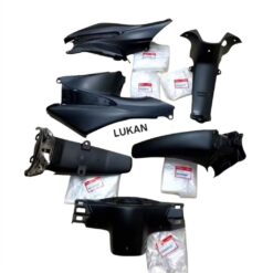Bộ 6 ốp nhựa nhám đen, áo WAVE A, ALPHA, RS, S100...  zin Honda