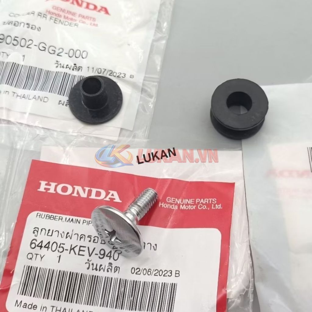 Bộ 3 Ốc, vít khâu cao su bững yếm xe WAVE Thái, FUTURE 1... zin 64405-KEV-940 - Ảnh 4