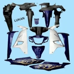Bộ nhựa dàn áo, võ xe WAVE A, ALPHA 110... Xanh Mực tím zin Honda