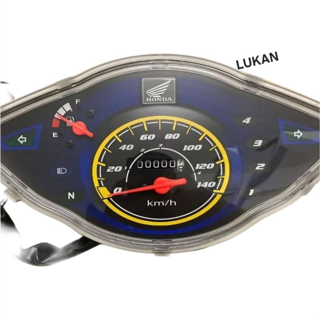 Cụm đồng hồ công tơ mét WAVE A, RSX 100.... Viền vàng zin Honda 37200-KVR-V51 - Ảnh 3