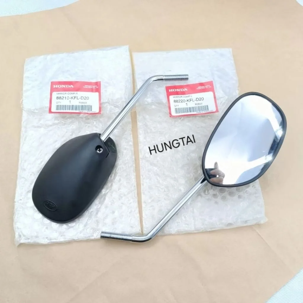 Cặp kính, gương chiếu hậu xe WAVE Thái chân xi trắng zin Honda 88210-KFL-D20, 88220-KFL-D20 - Ảnh 4