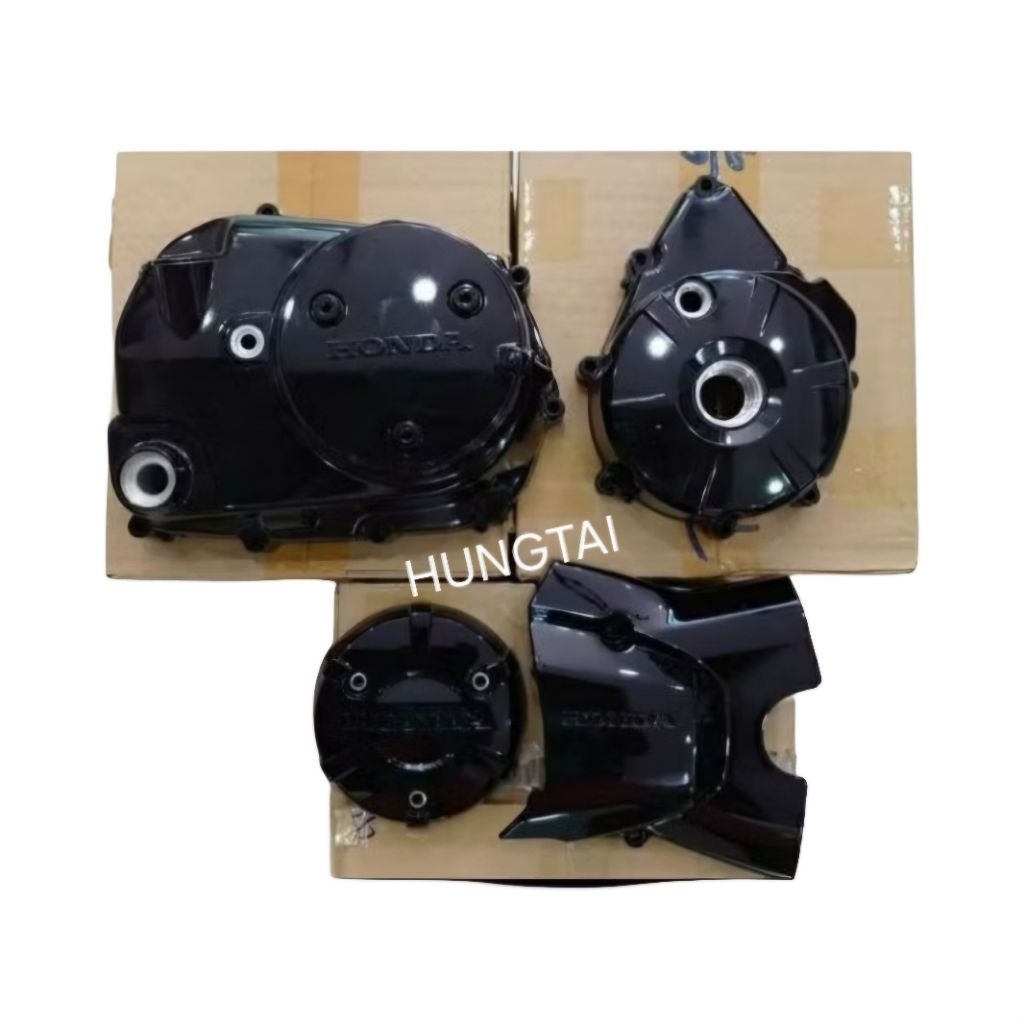 Bộ ốp lốc máy đen xe WAVE 125, FUTURE 125.... zin Honda Thái - Ảnh 4