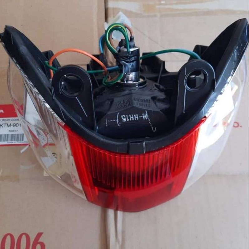 Cụm đuôi đèn hậu, lái stop xe FUTURE 2, WAVE 125 zin chính hãng 33700-KTL-901 - Ảnh 2