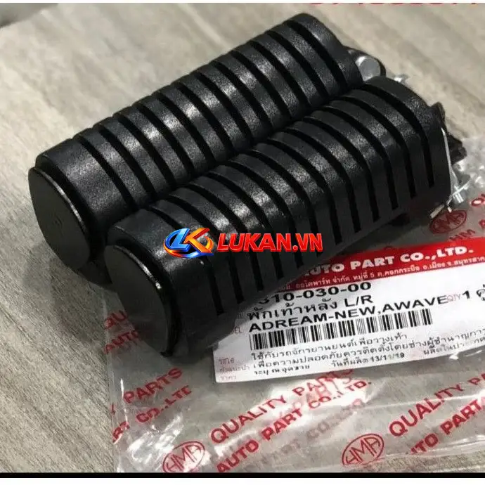 Cặp cao su gác để chân sau xe WAVE Thái, DREAM lùn xịn