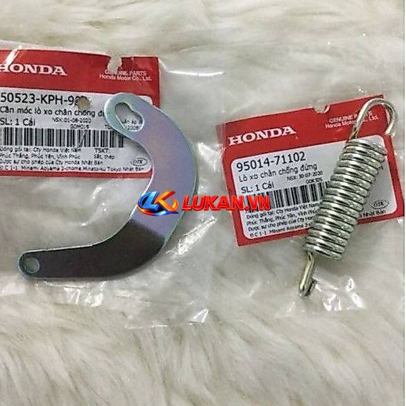 Móc lò xo chống đứng, giữa WAVE A, RS, S100, FUTURE 125.... zin Honda 95014-71102