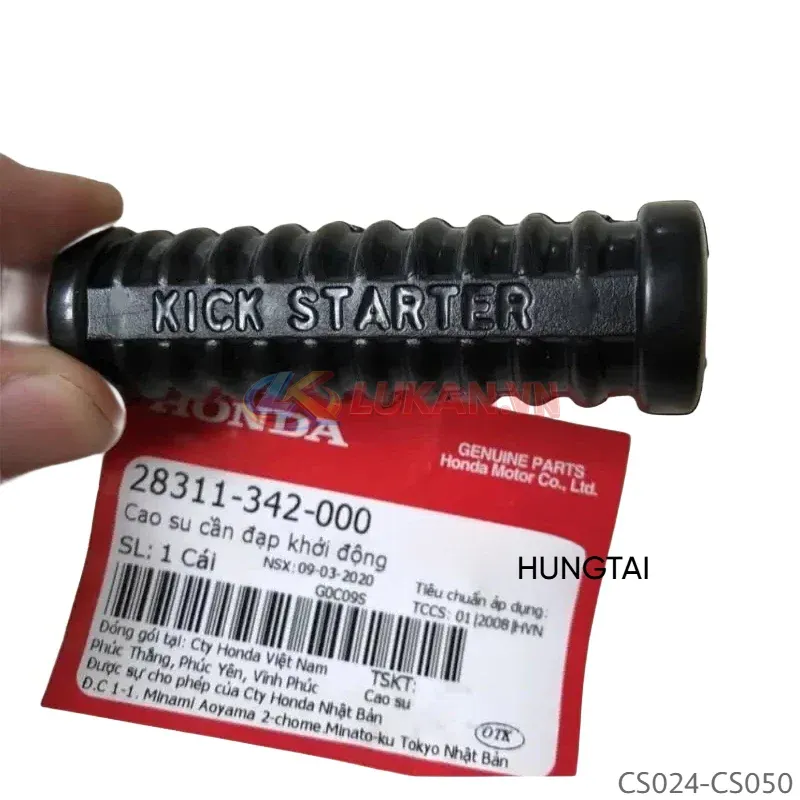 2 bọc cao su cần số, khởi động xe DREAM, WAVE, FUTURE... zin 28311-342-000, 95011-40000 - Ảnh 2
