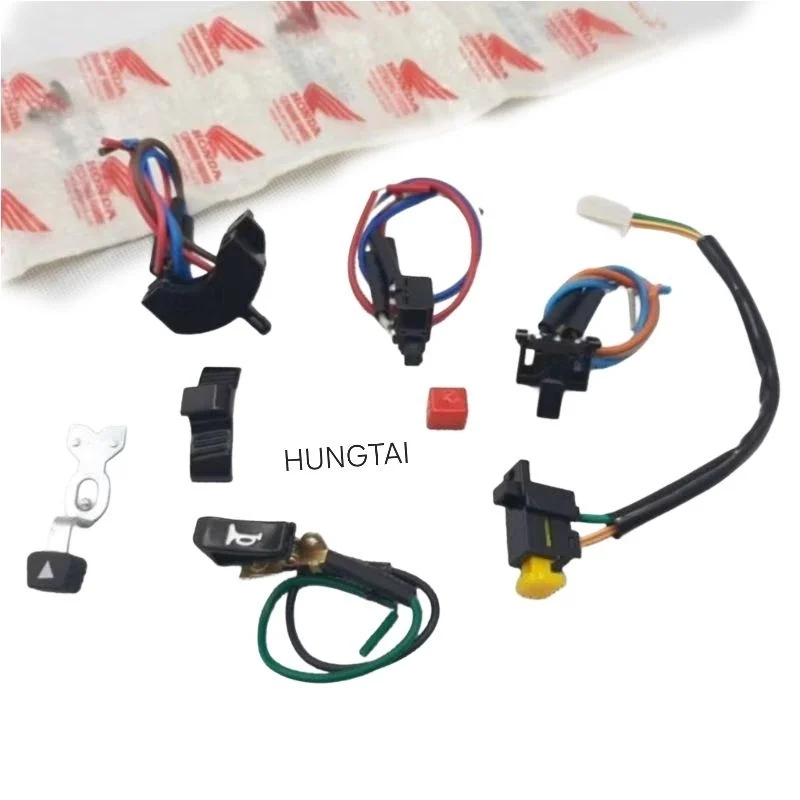 Bộ 5 nút bật công tắc điện, đèn xe WAVE Thái, ALPHA, ZX đời đầu - Ảnh 2