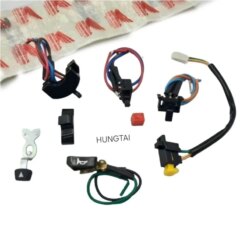 Bộ 5 nút bật công tắc điện, đèn xe WAVE Thái, ALPHA, ZX đời đầu