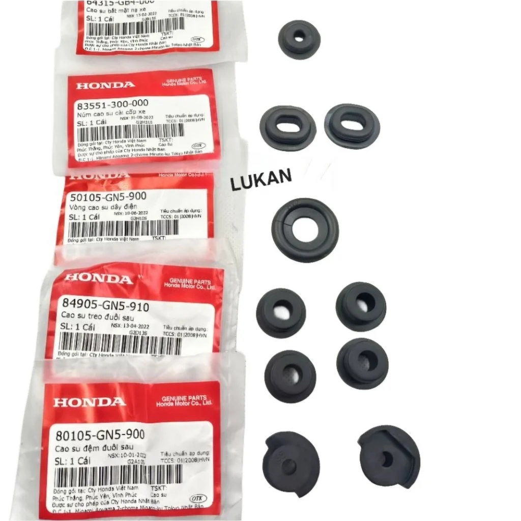 Bộ 10 cao su sườn, cốp nhựa dàn áo xe DREAM zin chính hãng - Ảnh 3