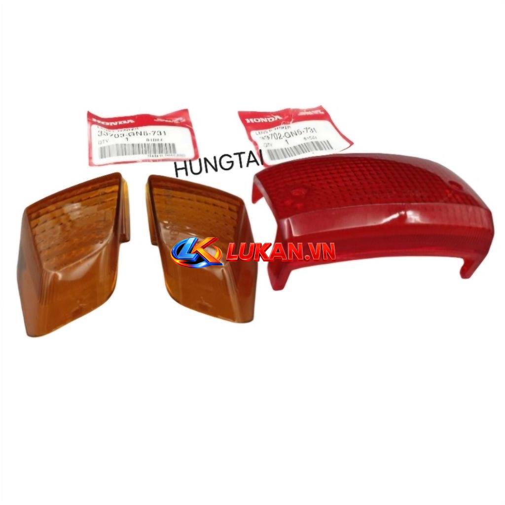 Bộ nắp chụp lái, ốp võ xi nhan đèn hậu DREAM Lùn zin Honda Thái 33703-GN5-731, 33702-GN5-731