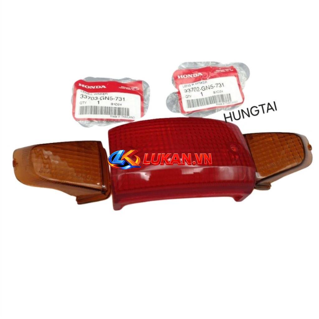 Bộ nắp chụp lái, ốp võ xi nhan đèn hậu DREAM Lùn zin Honda Thái 33703-GN5-731, 33702-GN5-731 - Ảnh 3