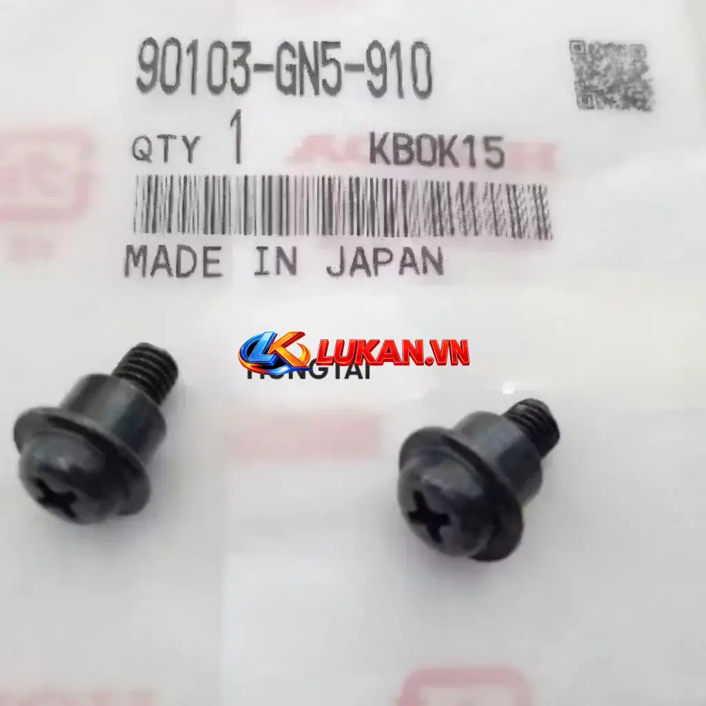 1 ốc lắp vành, viền pha đèn xe DREAM zin chính hãng Japan 90103-GN5-910