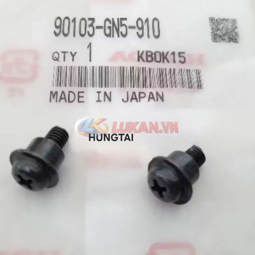 1 ốc lắp vành, viền pha đèn xe DREAM zin chính hãng Japan 90103-GN5-910 - Ảnh 2
