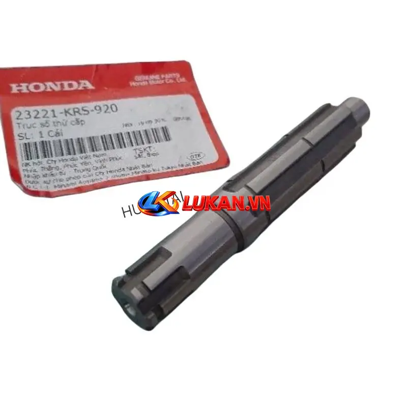Trục cốt số, nhông tải xe DREAM, WAVE ALPHA, ZX.... zin Honda 23221-KRS-920