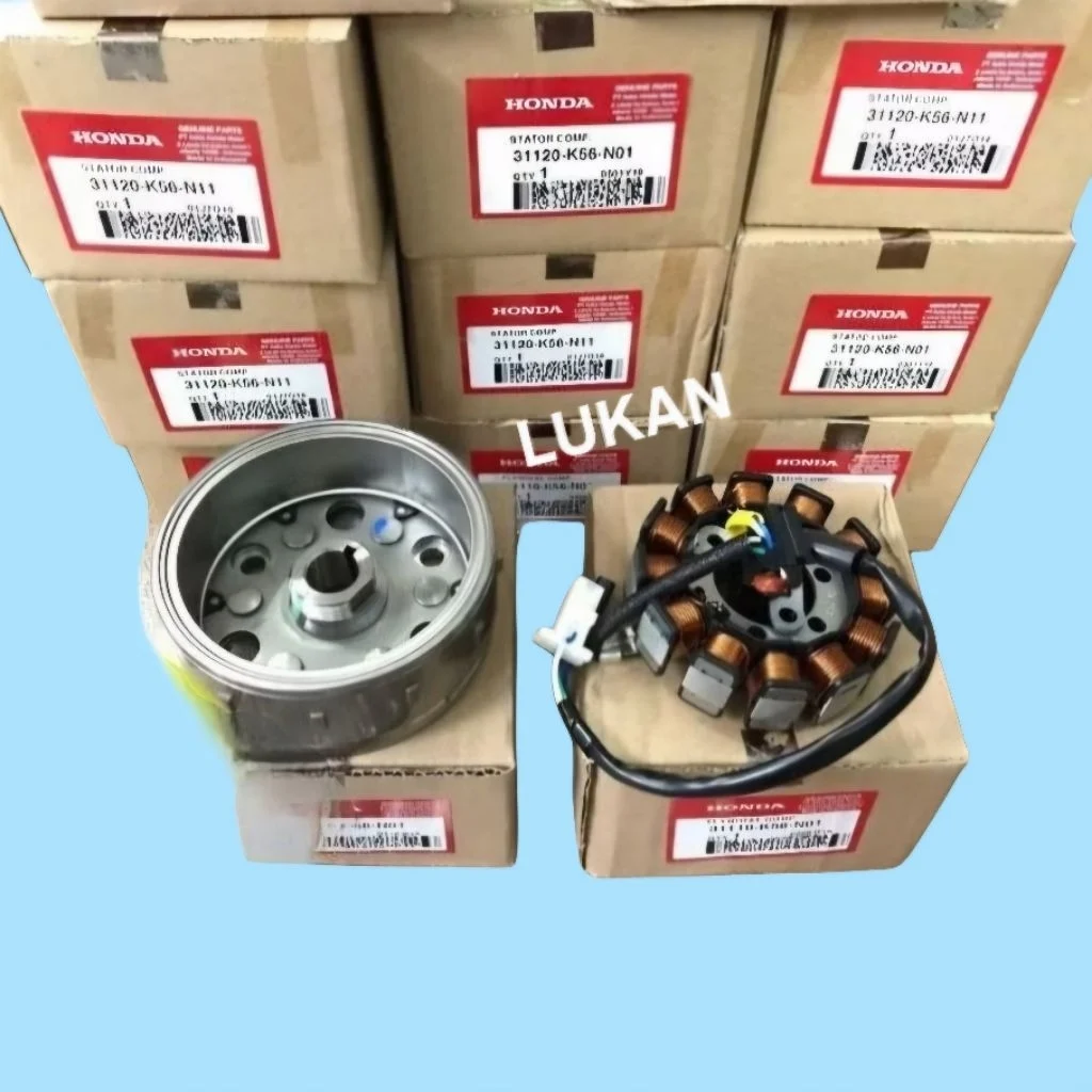 Bộ vô lăng, cuộn lửa phát điện xe SONIC, WINNER 150.... zin 33110-K56-N01
