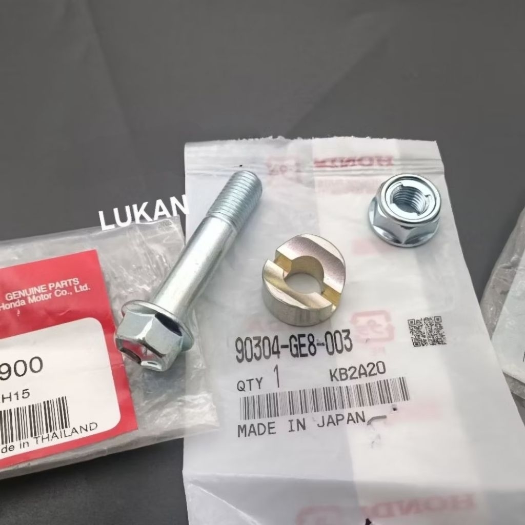 Bộ ốc bắt cổ chảng ba, sọ khỉ tay lái DREAM, WAVE... zin Honda Thái 90304-GE8-003 - Ảnh 5