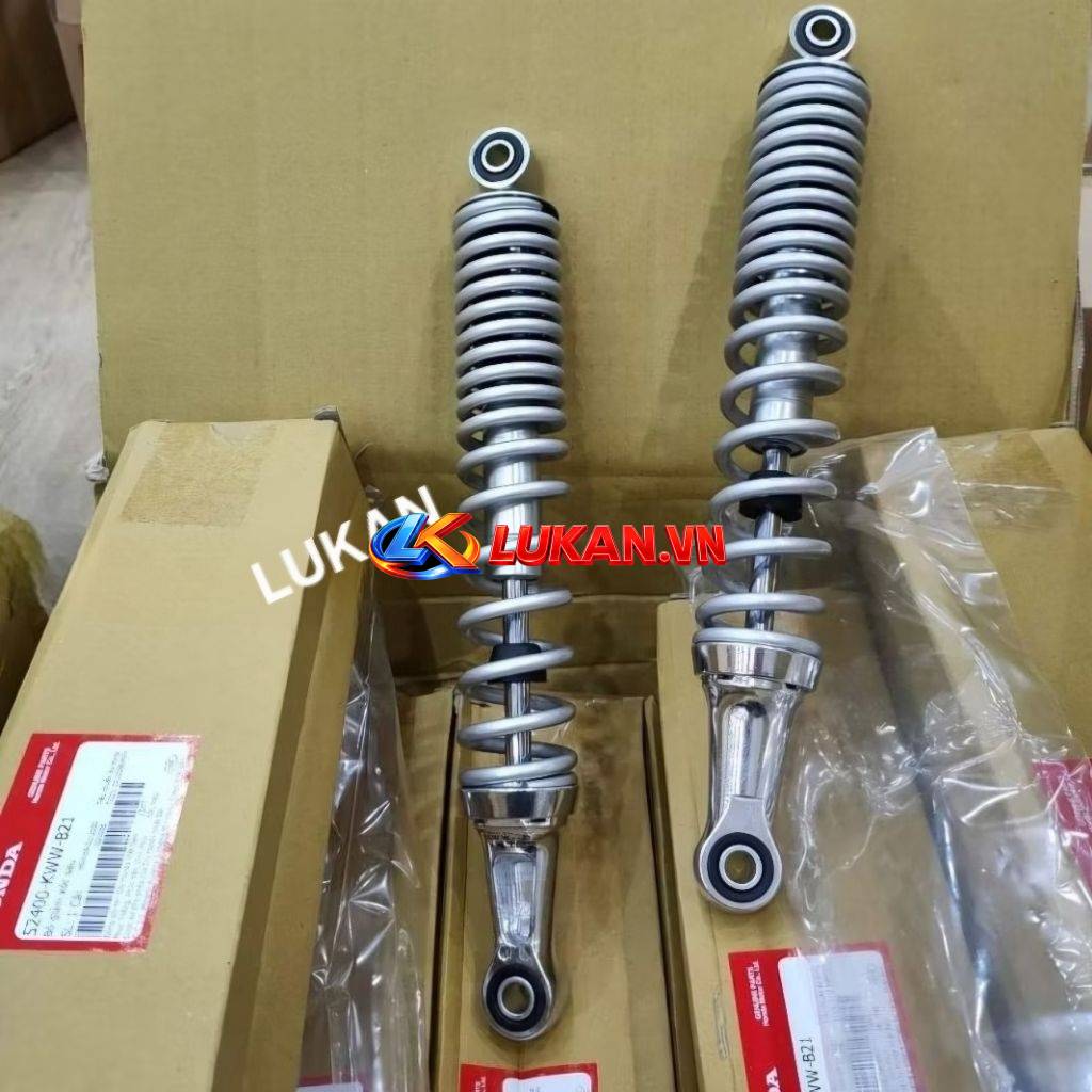 Cặp phuộc nhún giảm sóc sau WAVE S110, RSX, BLADE, A110... Bạc zin 52400-KWW-B21