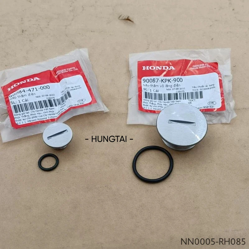 Cặp nắp thăm lốc đề lửa, điện nhôm FUTURE 2, NEO, X 125.... zin 90087-KPK-900, 90084-471-000 - Ảnh 4