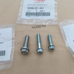 Bộ 3 ốc nối lòng, hơi xilanh xe WAVE Thái 110, FUTURE 1... zin Honda 90082-KFL-850