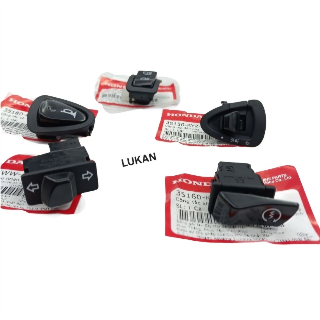 Bộ 5 nút bật, công tắc điện xe FUTURE X 125... zin Honda - Ảnh 3