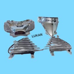 Bộ 4 ốp nhựa xi trắng yếm, mặt nạ FUTURE NEO 125 zin chính hãng