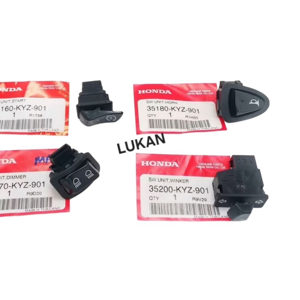 Bộ 5 nút bật, công tắc điện xe FUTURE X 125... zin Honda - Ảnh 5