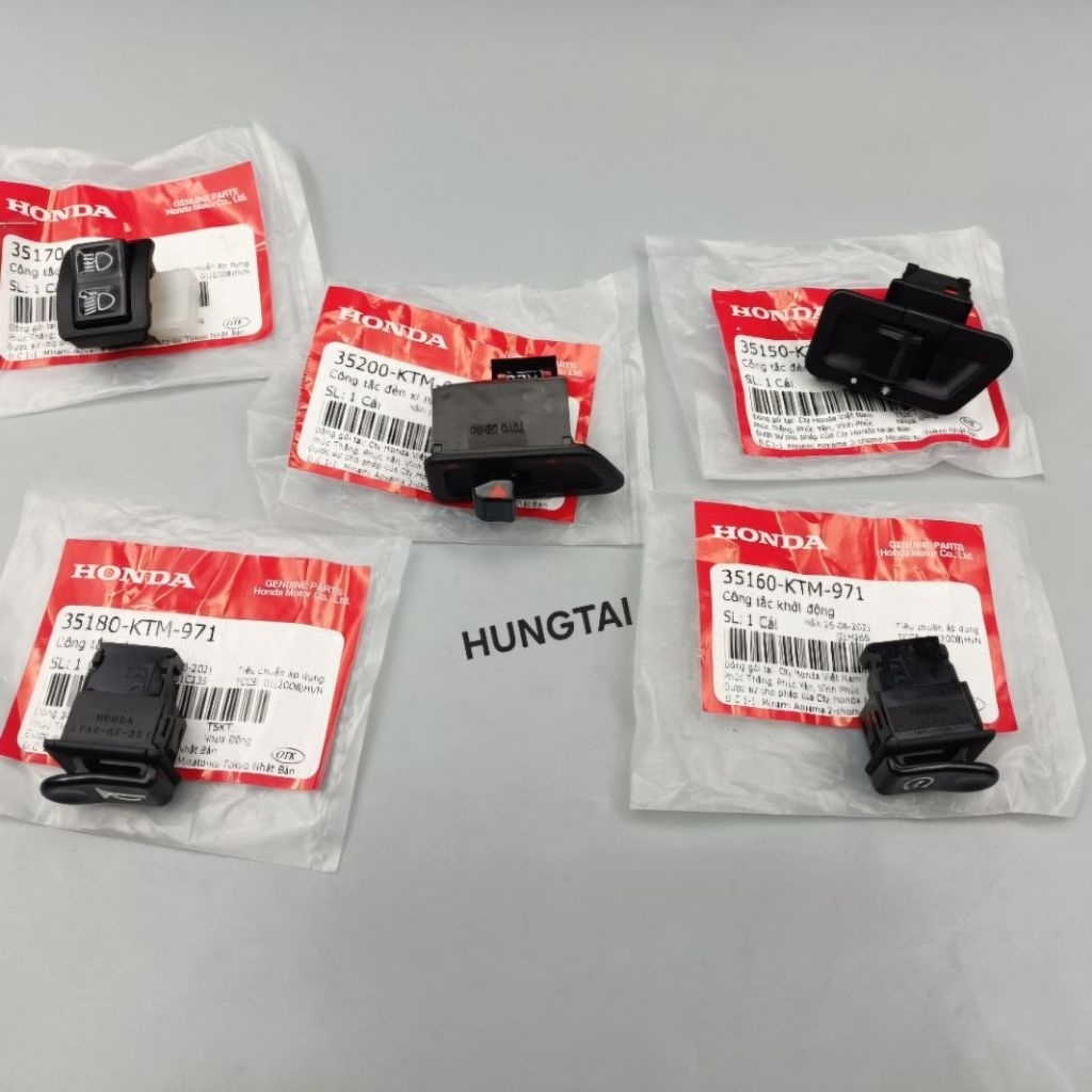 Bộ 5 nút bật, công tắc điện xe FUTURE NEO 125 zin chính hãng - Ảnh 4