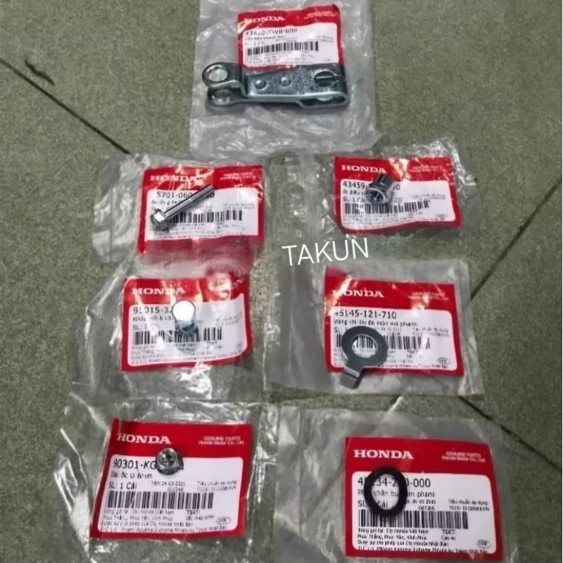 Bộ ốc, pass càng thắng phanh sau WAVE, FUTURE 125... zin Honda - Ảnh 2