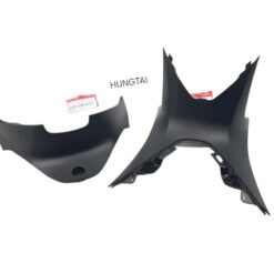 2 Ốp nhựa đen lườn giữa baga, bụng xe FUTURE LED, WAVE 125 zin Honda