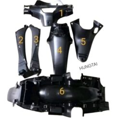 Bộ 7 nhựa nhám đen, áo xe FUTURE X 125 zin chính hãng