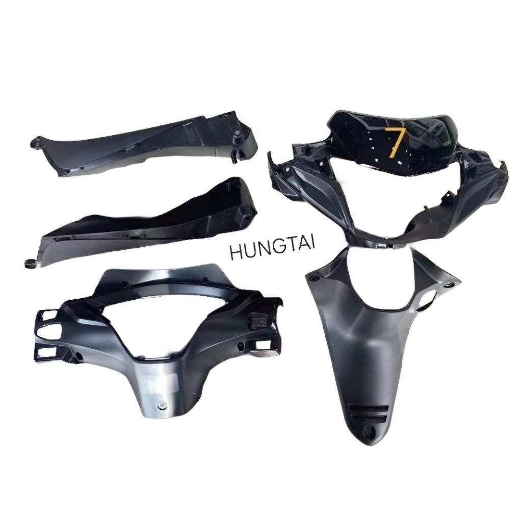 Bộ 7 nhựa nhám đen, áo xe FUTURE X 125 zin chính hãng - Ảnh 2