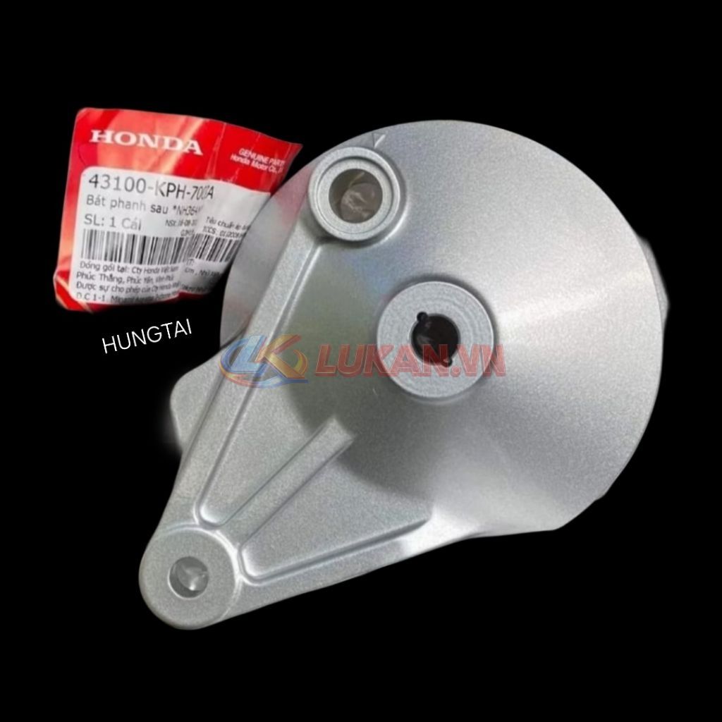 Pass má phanh đùm sau WAVE S110, RSX, FUTURE LED 125... Bạc zin 43100-KPH-700ZA - Ảnh 2