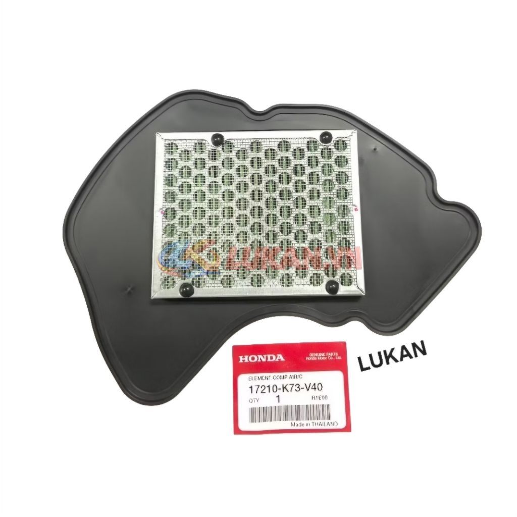 Tấm lưới lọc gió, lọc khí pô e, bao tử FUTURE LED, WAVE 125i... zin Honda 17210-K73-V40 - Ảnh 2