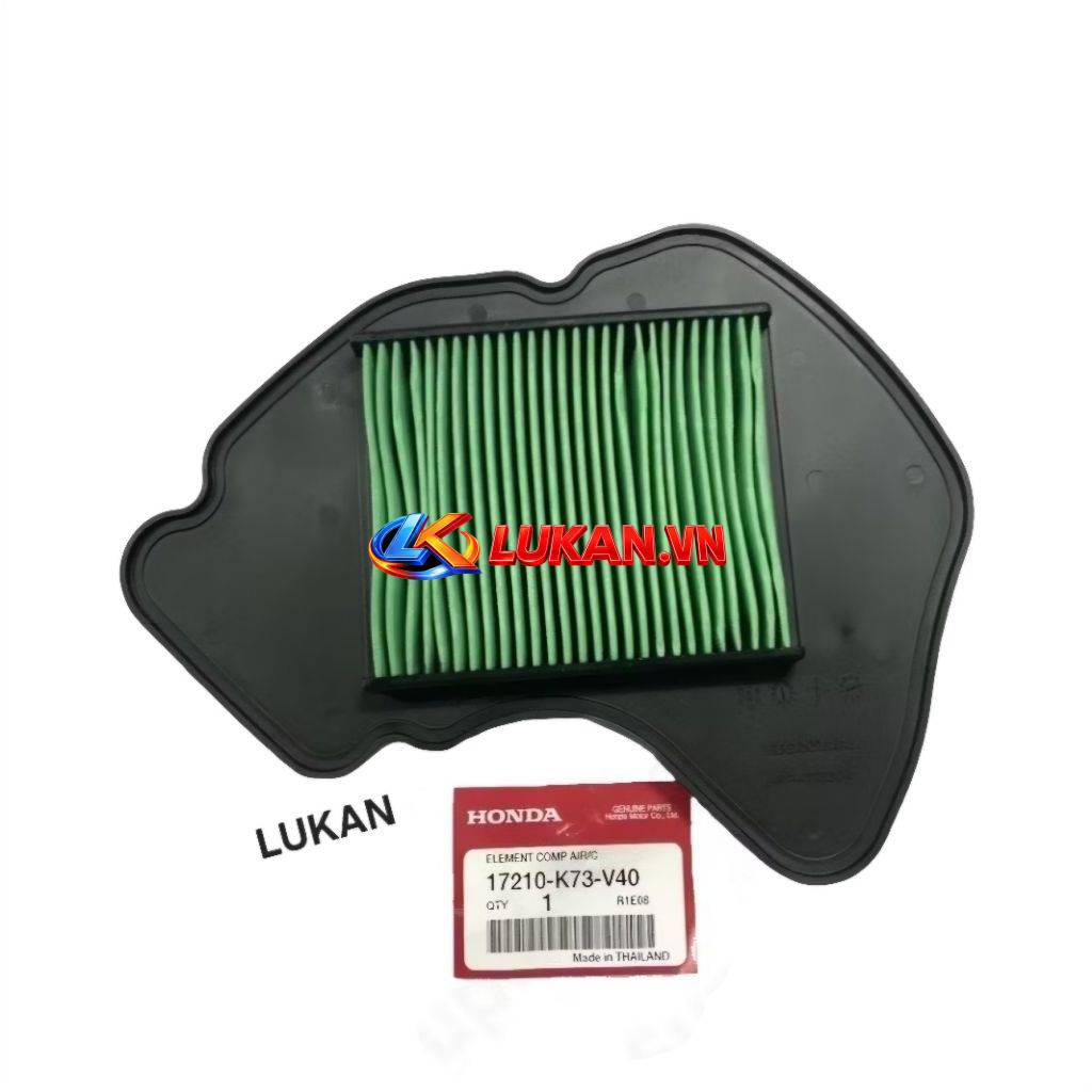 Tấm lưới lọc gió, lọc khí pô e, bao tử FUTURE LED, WAVE 125i... zin Honda 17210-K73-V40