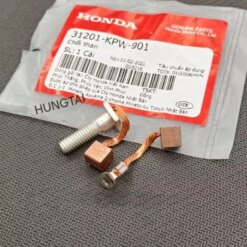 Bộ chỗi than củ motor đề FUTURE 2, NEO, MẬP 125, WINNER, SONIC... zin 31201-KPW-901