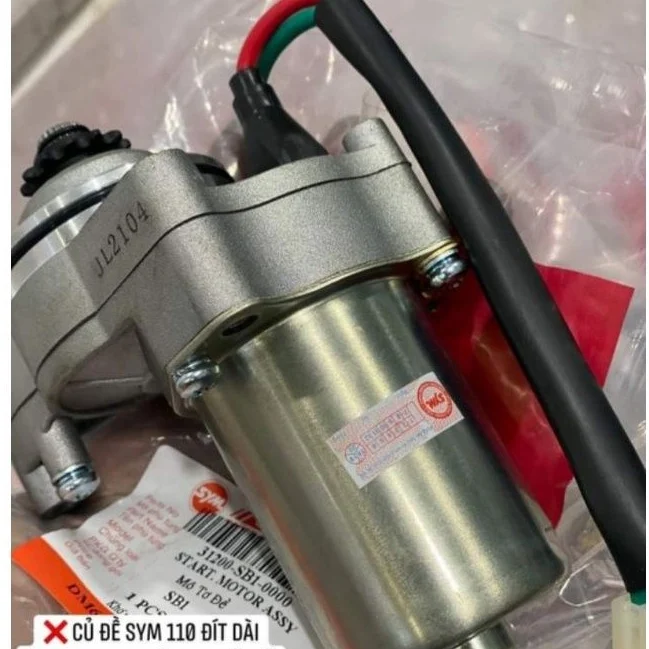 Củ motor đề khởi động SYM 110 xe DREAM, WAVE.... zin chính hãng - Ảnh 5
