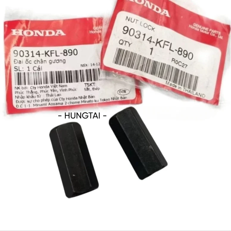 Ốc khóa nối chân gương chiếu hậu WAVE Thái, FUTURE 1... zin Honda 90314-KFL-890 - Ảnh 3