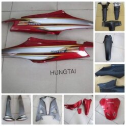 Bộ nhựa dàn áo, vỏ xe WAVE S100 màu Đỏ tem chỉ vàng zin Honda